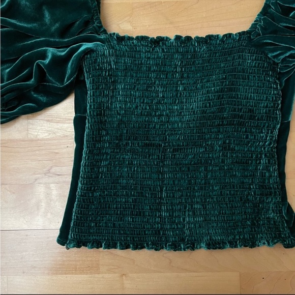 Reformation Luka Top Silk Blend Velvet - Picture 7 of 7